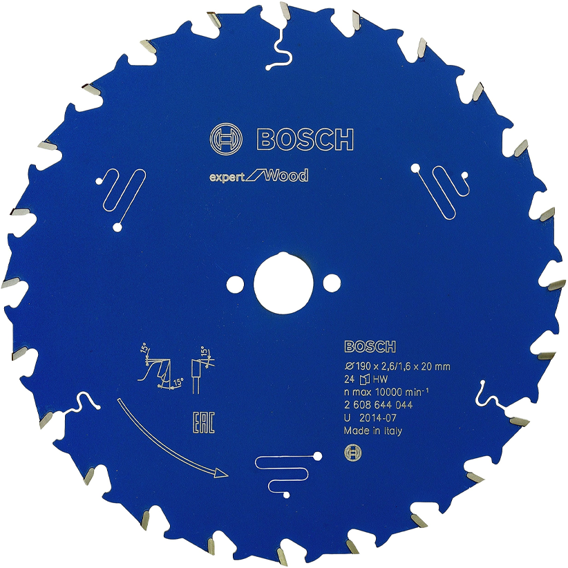 Bosch Circular Saw Blade Expert for Wood 7-1/2"x24T (2608644044) MADE IN ITALY | Bosch by KHM Megatools Corp. Main image