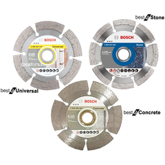 Bosch Diamond Cutting Disc for Universal, Stone and Concrete Set 3pcs | Bosch by KHM Megatools Corp.