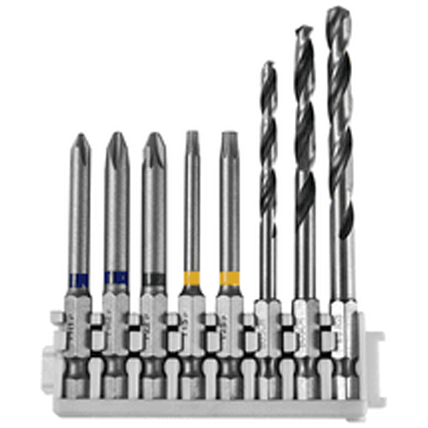 Bosch 8pcs Pick and Click Screwdriver Bits and HSS PoinTeQ Drill Bit Set 65mm (2608522419) | Bosch by KHM Megatools Corp. Main image