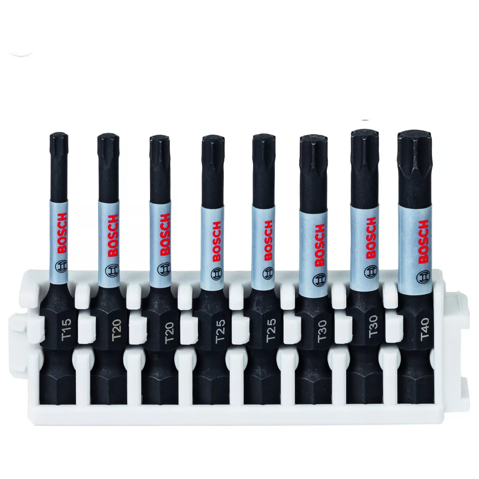 Bosch Impact Power Torx Screw Bit 50MM Set 8Pcs (2608522329) | Bosch by KHM Megatools Corp.