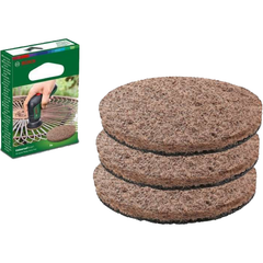 Bosch Abrasive Heavy Duty Pad 3Pcs for Bosch Universal Brush 3.6V | Bosch by KHM Megatools Corp.