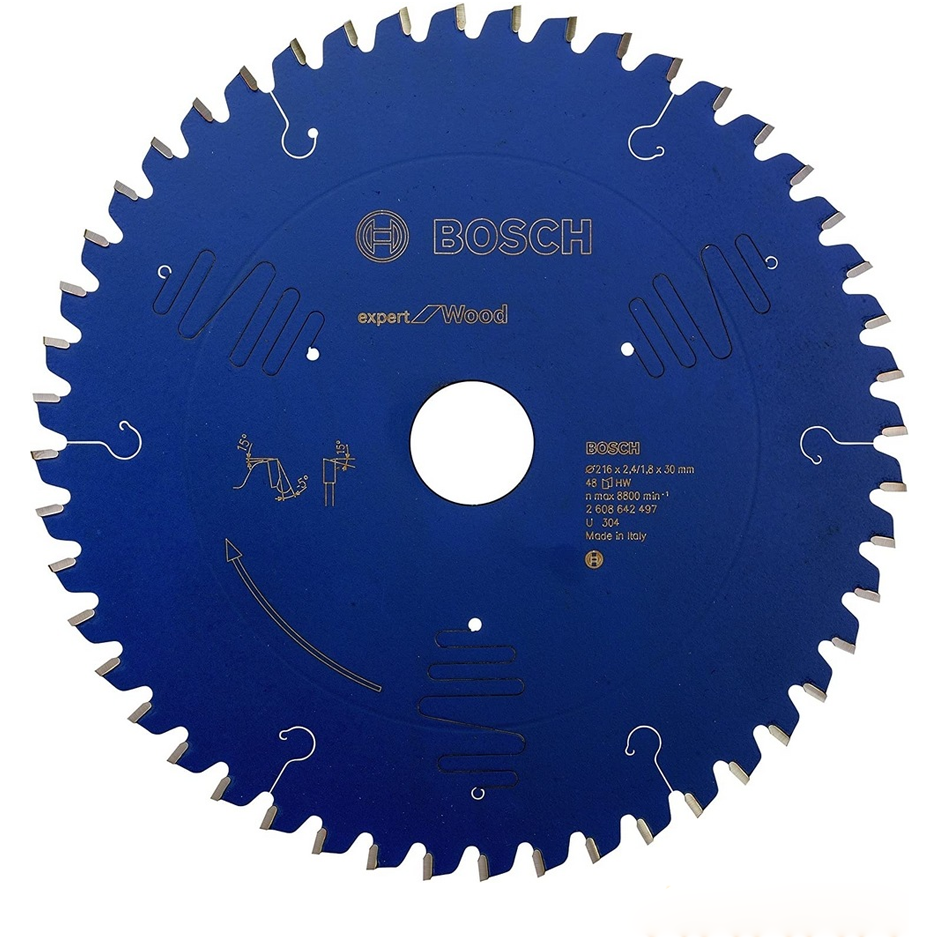 Bosch Circular Saw Blade Expert for Wood 8.5" x 48T (2608642497) | Bosch by KHM Megatools Corp.