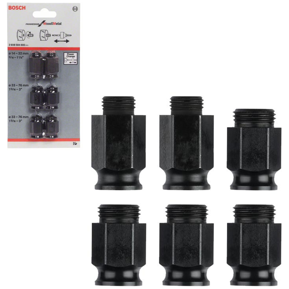 Bosch Holesaw Adapter Set 6Pcs (2608584682) | Bosch by KHM Megatools Corp. Main image