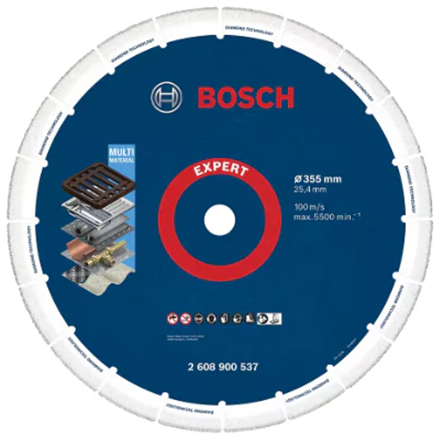 Bosch Diamond Cut Off Wheel 14" for Metal (2608900537) | Bosch by KHM Megatools Corp.
