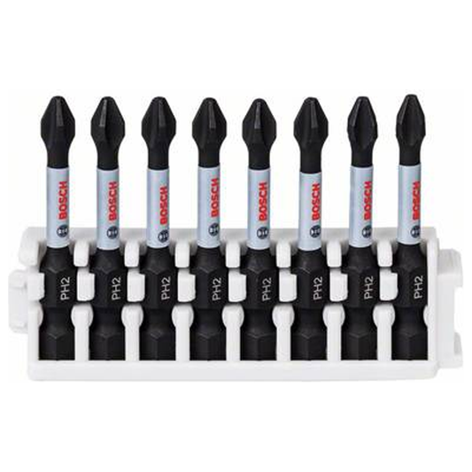 Bosch Impact Power PH2 Screwdriver Bit 50MM Set 8Pcs (2608522330) | Bosch by KHM Megatools Corp.