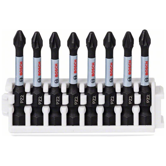 Bosch Impact Power PZ2 Screwdriver Bit 50MM Set 8Pcs (2608522331) | Bosch by KHM Megatools Corp.