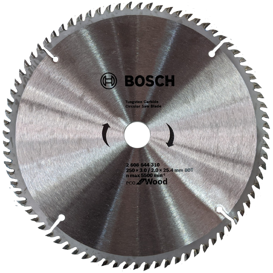 Bosch Circular Saw Blade for Wood 10" x 80T (2608644310) | Bosch by KHM Megatools Corp.