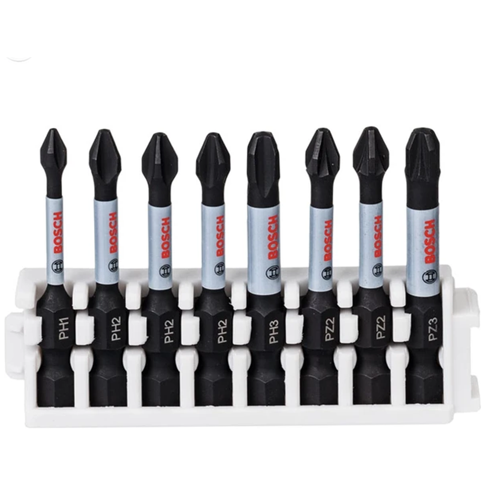 Bosch Impact Power Screwdriver Bit 50MM Set 8Pcs (2608522328) | Bosch by KHM Megatools Corp.