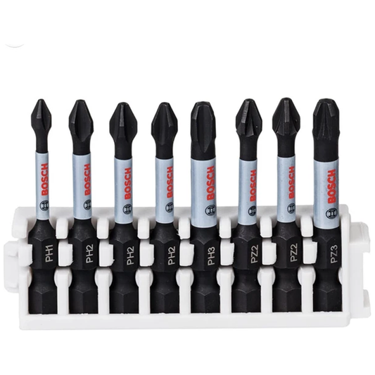 Bosch Impact Power Screwdriver Bit 50MM Set 8Pcs (2608522328) | Bosch by KHM Megatools Corp.