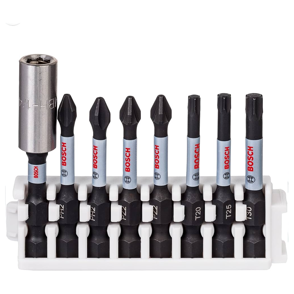 Bosch Impact Power Mix Screw Bit 50MM Set 8Pcs (2608522326) | Bosch by KHM Megatools Corp.