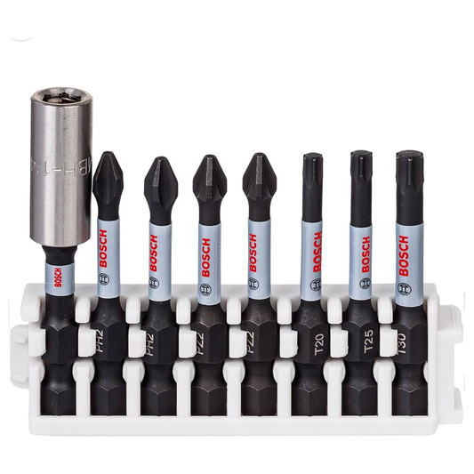 Bosch Impact Power Mix Screw Bit 50MM Set 8Pcs (2608522326) | Bosch by KHM Megatools Corp.
