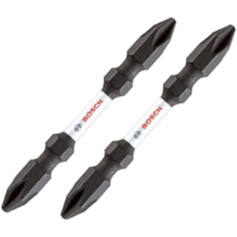 Bosch PH2 Impact Double Ended Screwdriver Bit Set 2Pcs 65MM (2608522408) | Bosch by KHM Megatools Corp. Main image