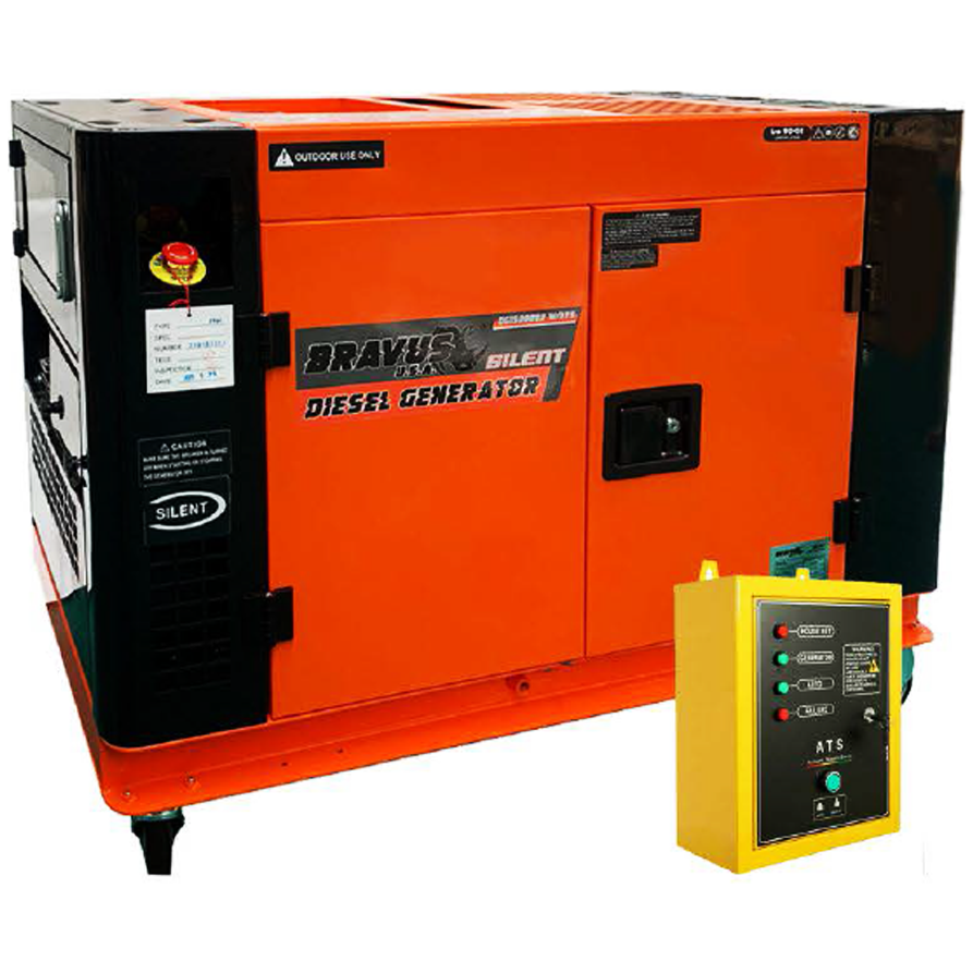 Bravus DG15000BR Diesel Generator Silent Type 15KVA