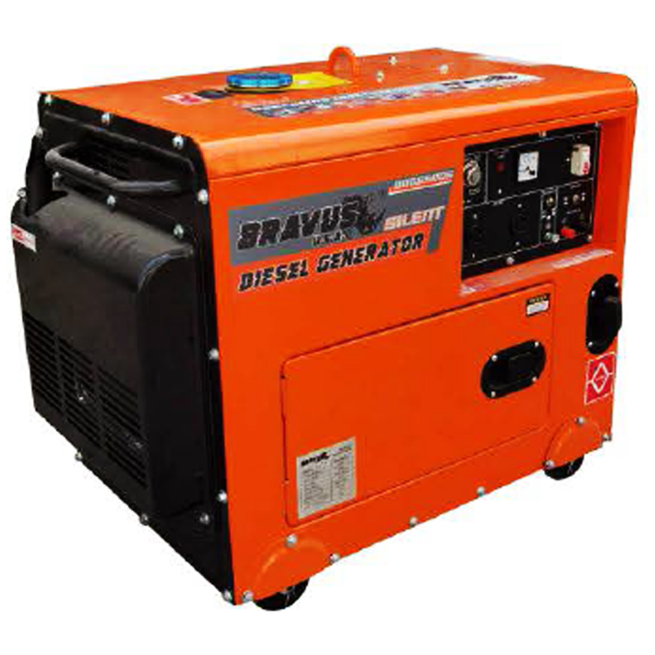 Bravus BDG6500S Diesel Generator 6.5KVA