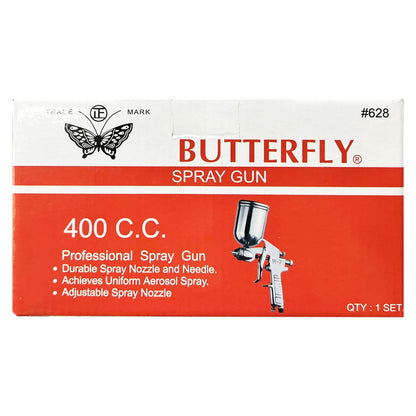 Butterfly #628 Paint Gravity Type Spray Gun (400ml) | Butterfly by KHM Megatools Corp.