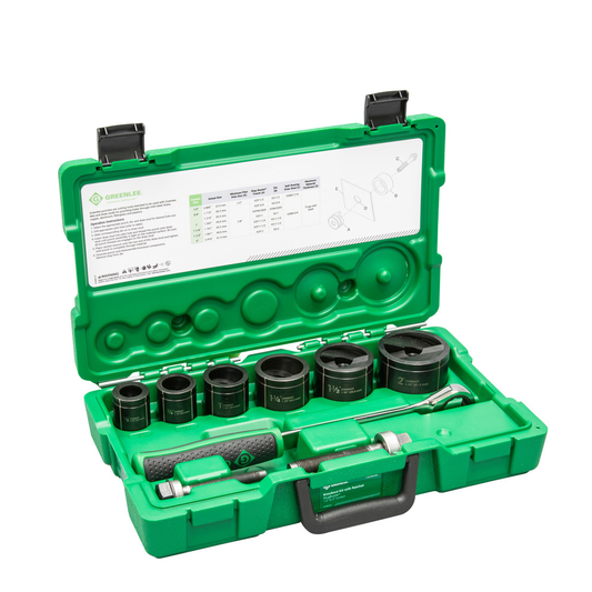 Greenlee 7238SB Manual Knock Out Punch / Puncher Kit with Ratchet 1/2" - 2" | Greenlee by KHM Megatools Corp.
