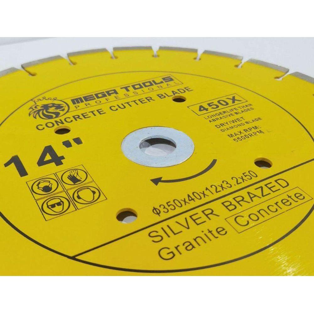 Megatools MCCBS14 Diamond Cut Off Wheel 14" [Silver Brazed]