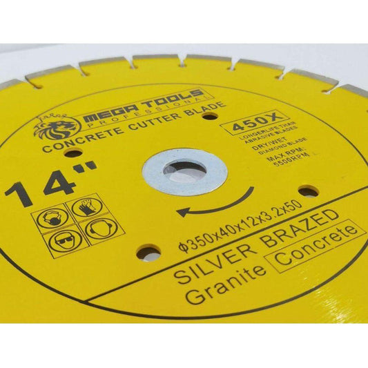 Megatools MCCBS14 Diamond Cut Off Wheel 14" [Silver Brazed] - KHM Megatools Corp.