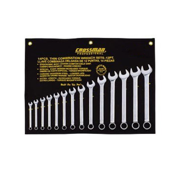 Crossman 91-002 Combination Wrench Set 8 to 24mm