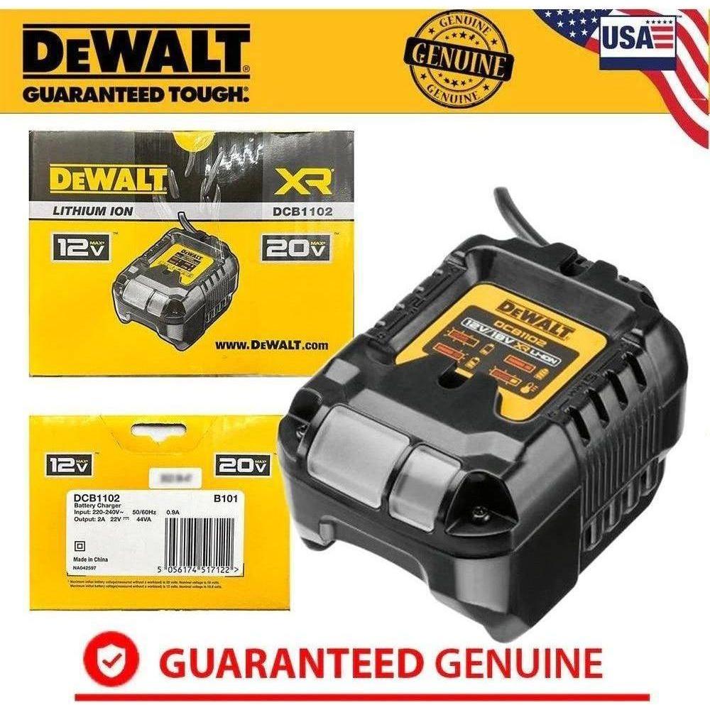 Dewalt DCB1102 12V/20V Multi Voltage Li-Ion Compact Battery Charger - KHM Megatools Corp.