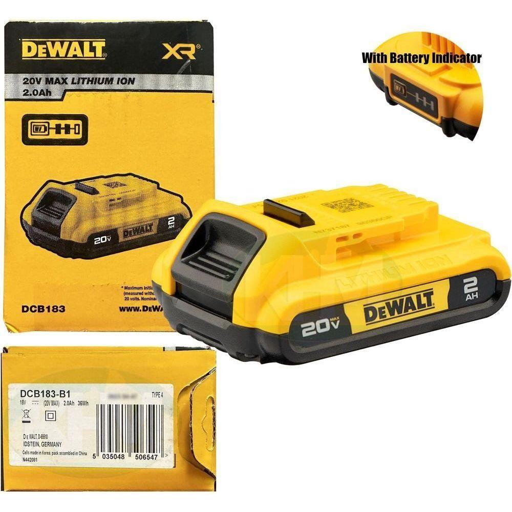 Dewalt DCB183 18V-20V Max Lithium Ion Battery (2.0Ah) - KHM Megatools Corp. Main image