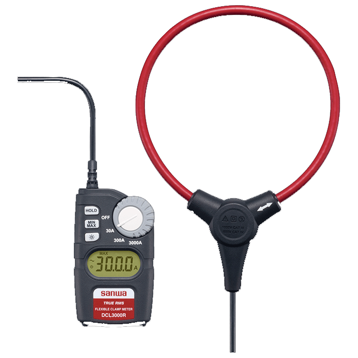 Sanwa DCL3000R Digital Clamp Meter with Flexible Conductor (AC+True RMS) | Sanwa by KHM Megatools Corp.