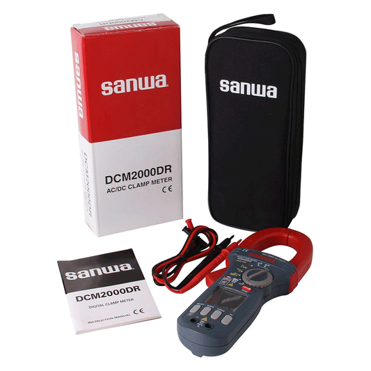 Sanwa DCM2000DR Digital Clamp Meter / Multi Meter [2000A] AC/DC+True RMS | Sanwa by KHM Megatools Corp.