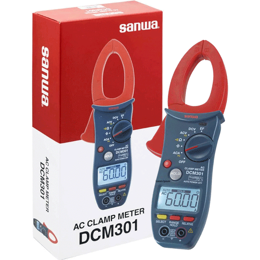 Sanwa DCM301 AC Clamp Meter / Tester [1000A AC] True RMS | Sanwa by KHM Megatools Corp.