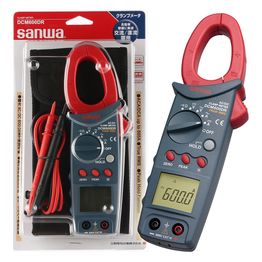 Sanwa DCM600DR Digital Clamp Meter / Tester [AC/DC 600A] True RMS | Sanwa by KHM Megatools Corp.