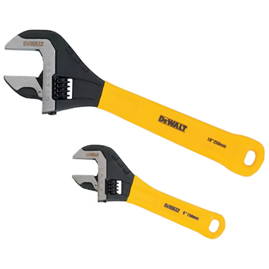 Dewalt DWHT75497 Dip Grip Adjustable Wrench 2Pcs