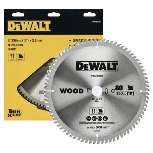 Dewalt DWA10280W Circular Saw Blade 10" x 80T (Wood) | Dewalt by KHM Megatools Corp.
