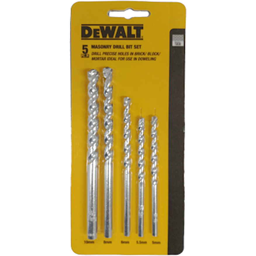 Dewalt N028613 Masonry Drill Bit Set 5Pcs | Dewalt by KHM Megatools Corp.