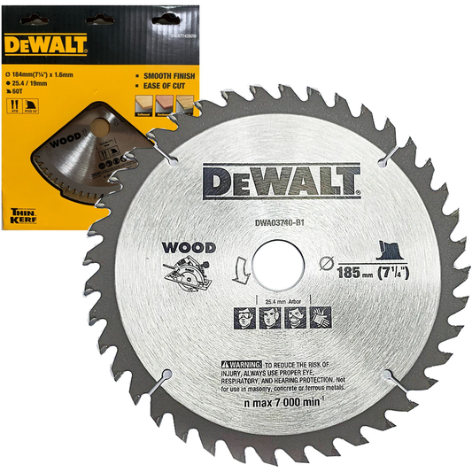 Dewalt DWA714260W Circular Saw Blade 7-1/4" x 60T (Wood) | Dewalt by KHM Megatools Corp.
