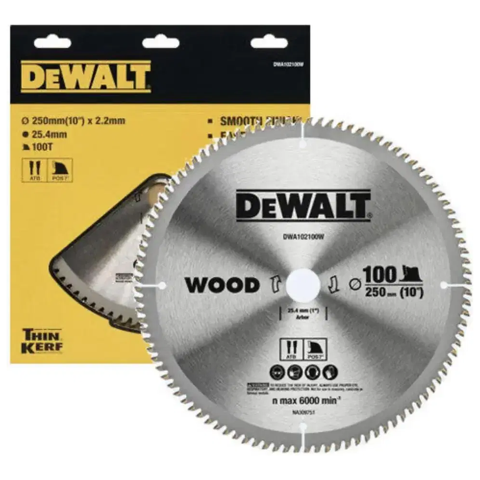 Dewalt DWA102100W Circular Saw Blade 10" x 100T (Wood) | Dewalt by KHM Megatools Corp.