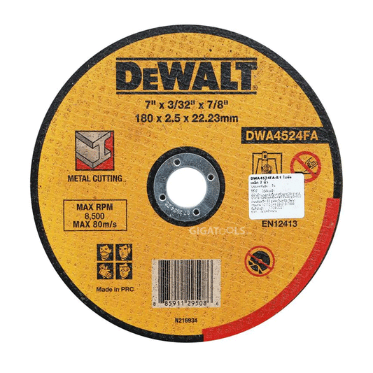 Dewalt DWA4524FAIA-B1 Cutting Disc 7" | Dewalt by KHM Megatools Corp.