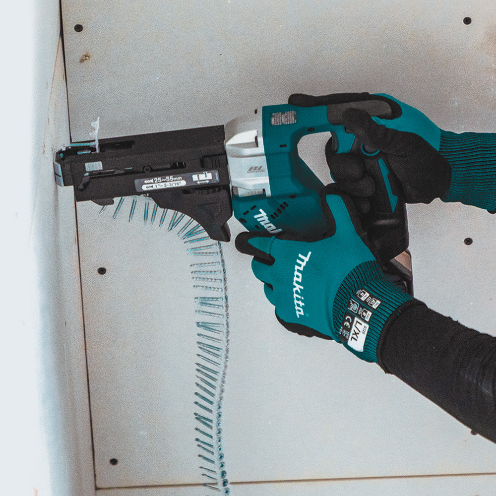 Makita DFR453Z LXT Cordless Brushless Collated Screwdriver 18V 41MM (1-5/8") Auto Feed Screwdriver with Silent Clutch | Makita by KHM Megatools Corp.