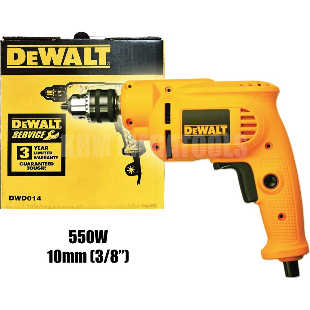 Dewalt DWD014 Hand Drill 550W 10mm - KHM Megatools Corp.