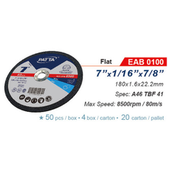 Patta EAB 0100 Flat Cut Off Wheel 7" | Patta by KHM Megatools Corp.
