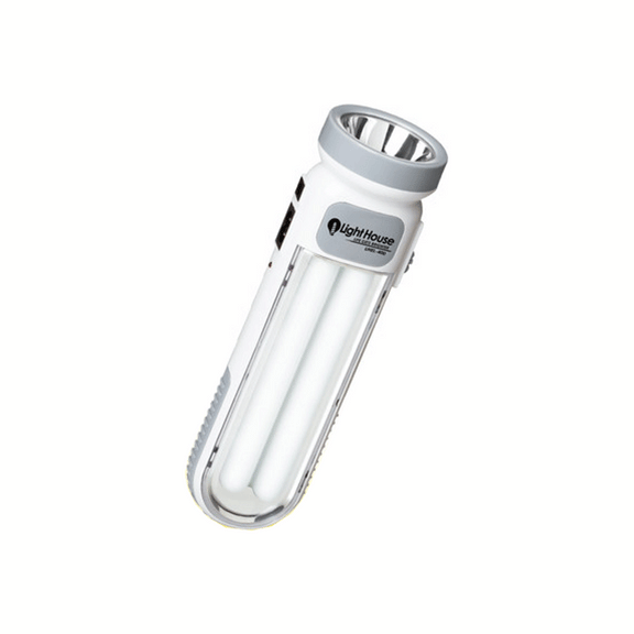Lighthouse LED Rechargeable Emergency Torch Light (Double Pin light ...