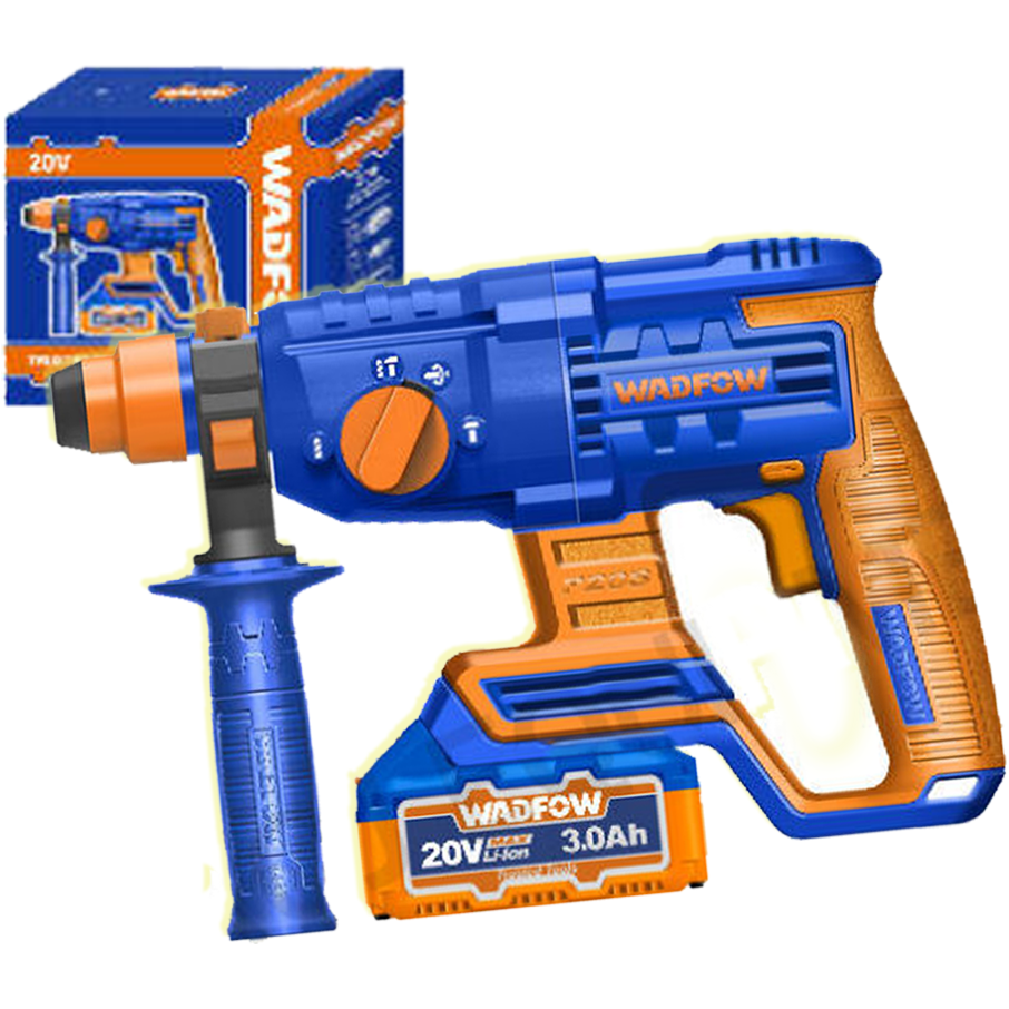 Wadfow WLM1522 Li-Ion Rotary Hammer 3.0AH 20V | Wadfow by KHM Megatools Corp. Main image