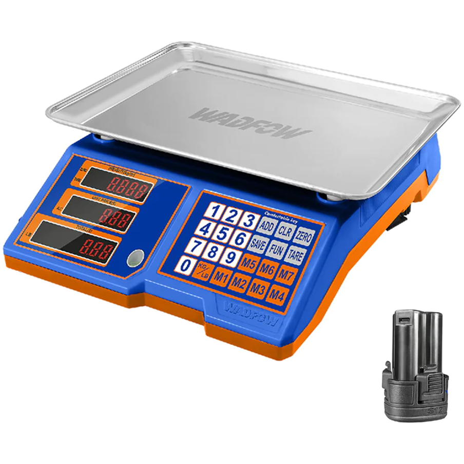 Wadfow WEC1301 Li-Ion Weighing Scale 30KG 12V | Wadfow by KHM Megatools Corp. Main image