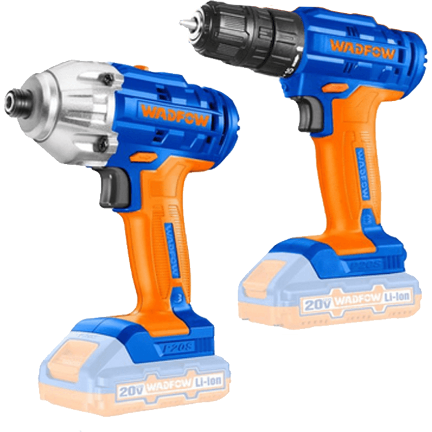 Wadfow WCK2016 Li-Ion Cordless 20V 2Pcs Combo Kit - KHM Megatools Corp. Main image