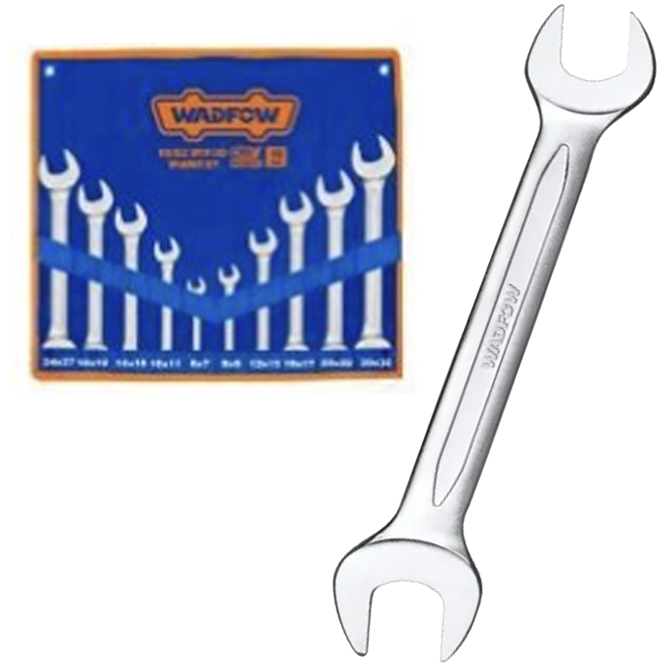 Wadfow WDS2M10 Double Open End Spanner Set 10Pcs | Wadfow by KHM Megatools Corp. Main image