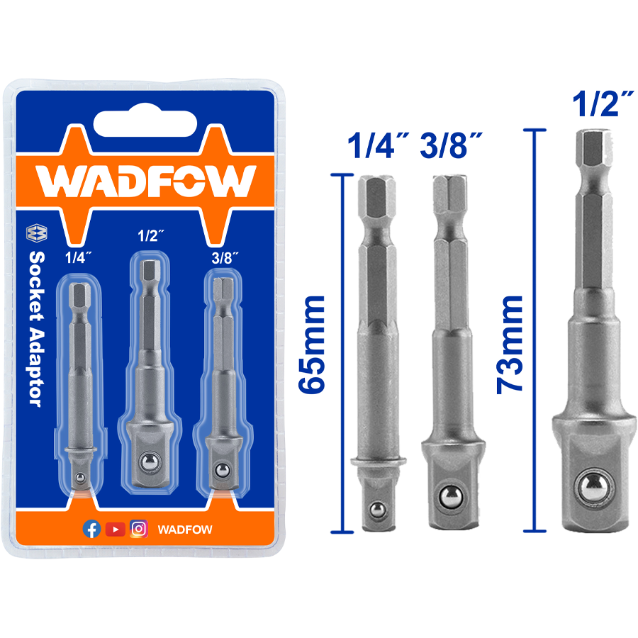 Wadfow WSV4K01 Socket Adaptor 3Pcs Secondary image