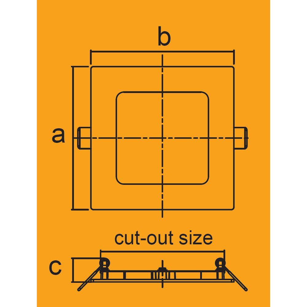 Firefly EDL1126 LED Downlights 3-color Recessed Slim (Square) | Firefly by KHM Megatools Corp.