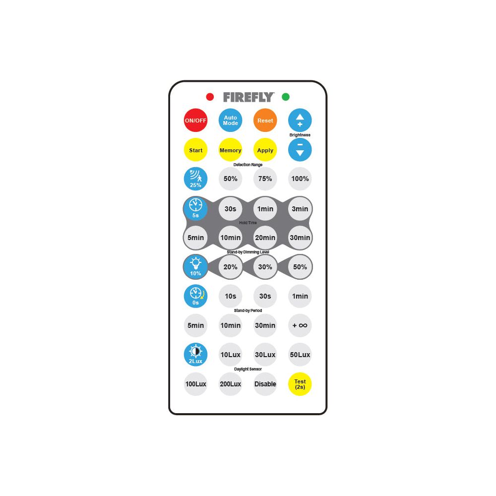 Firefly FHB85RC Remote Controller for LED High Bay with Motion Sensor | Firefly by KHM Megatools Corp.