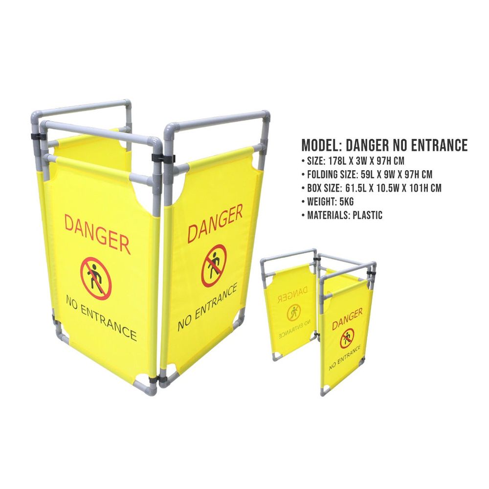 First Folding Fabric Barrier (Danger No Entrance) | First Traffic & Safety by KHM Megatools Corp.
