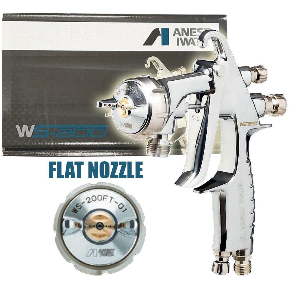 Anest Iwata WS-200FT Flat Tip Nozzle Pressure Paint Spray Gun