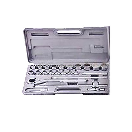 Genius TW-424M 1/2" Drive (8-32mm) Socket Wrench Set 24pcs | UT by KHM Megatools Corp.