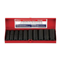 Genius CM-008 1/2" Drive (11-24mm) Socket Wrench Set 10pcs